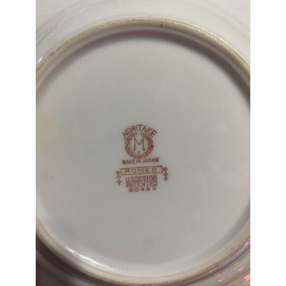 Vintage Covered Butter Dish – Noritake Japan Romeo, Cottagecore Blue Gold China, - Picture 8 of 9